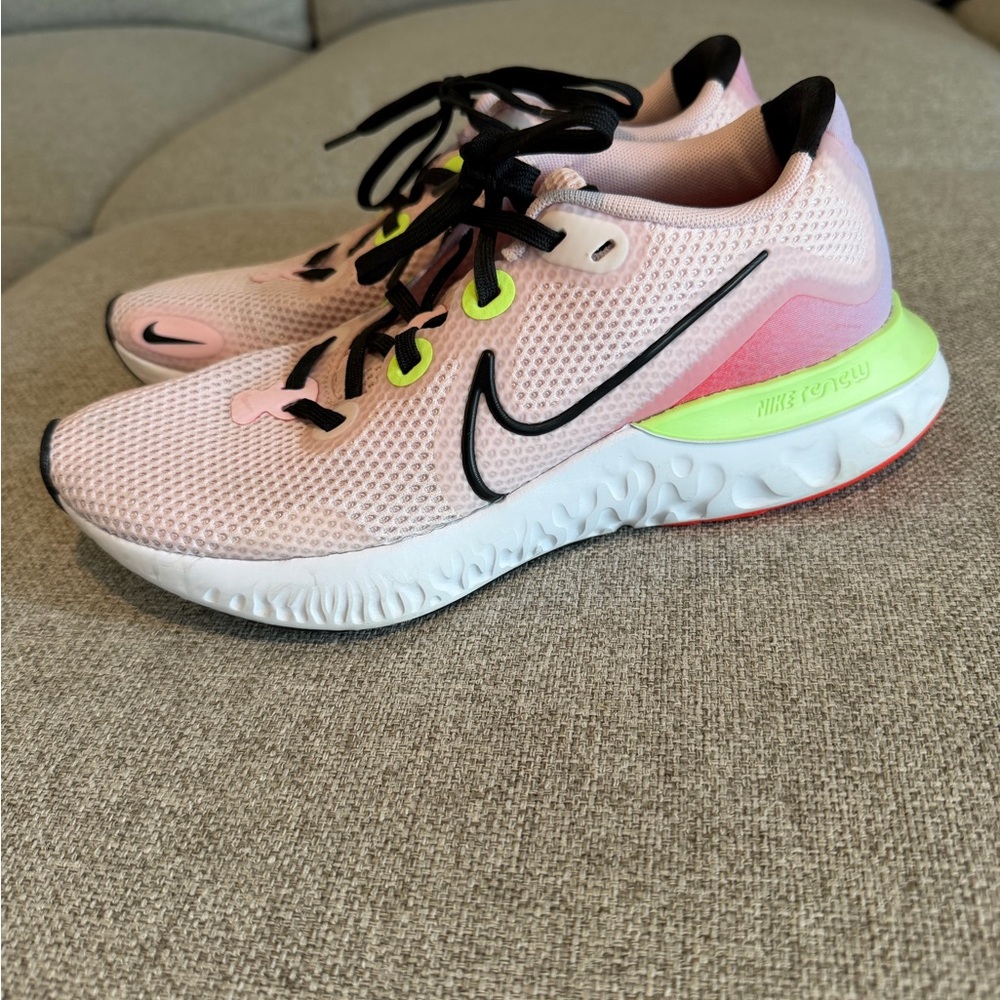 Nike Renew Pink and Black Shoes